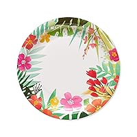 American Greetings Tropical Luau Party Supplies for BBQs and All Summer Parties, Dinner Plates (36-Count)