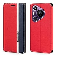 for Huawei Pura 70 Pro 5G Case, Fashion Multicolor Magnetic Closure Leather Flip Case Cover with Card Holder for Huawei Pura 70 Pro+ 5G (6.8”)