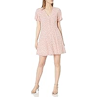 MILLY Women's Button Up Dress, Red Multi, 12