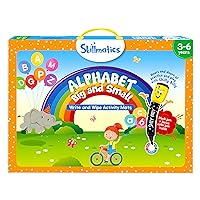 Educational Game - Alphabet Big and Small, Reusable Activity Mats with 2 Dry Erase Markers, Gifts for Ages 3 to 6