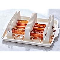 Emson Bacon Wave, Microwave Bacon Cooker Bacon Tray, Reduces Fat up to 35% for Healthy Bacon, Make Crispy Bacon in Minutes, Original As Seen On TV