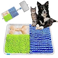 WuffWag® Snuffle Mat for Dogs and Large Medium Small Pets - 20”x27” Interactive Slow Feeding Mat, Dog Enrichment Puzzle Toys for Natural Foraging and Reduce Stress, Non-Slip/Washable/Portable