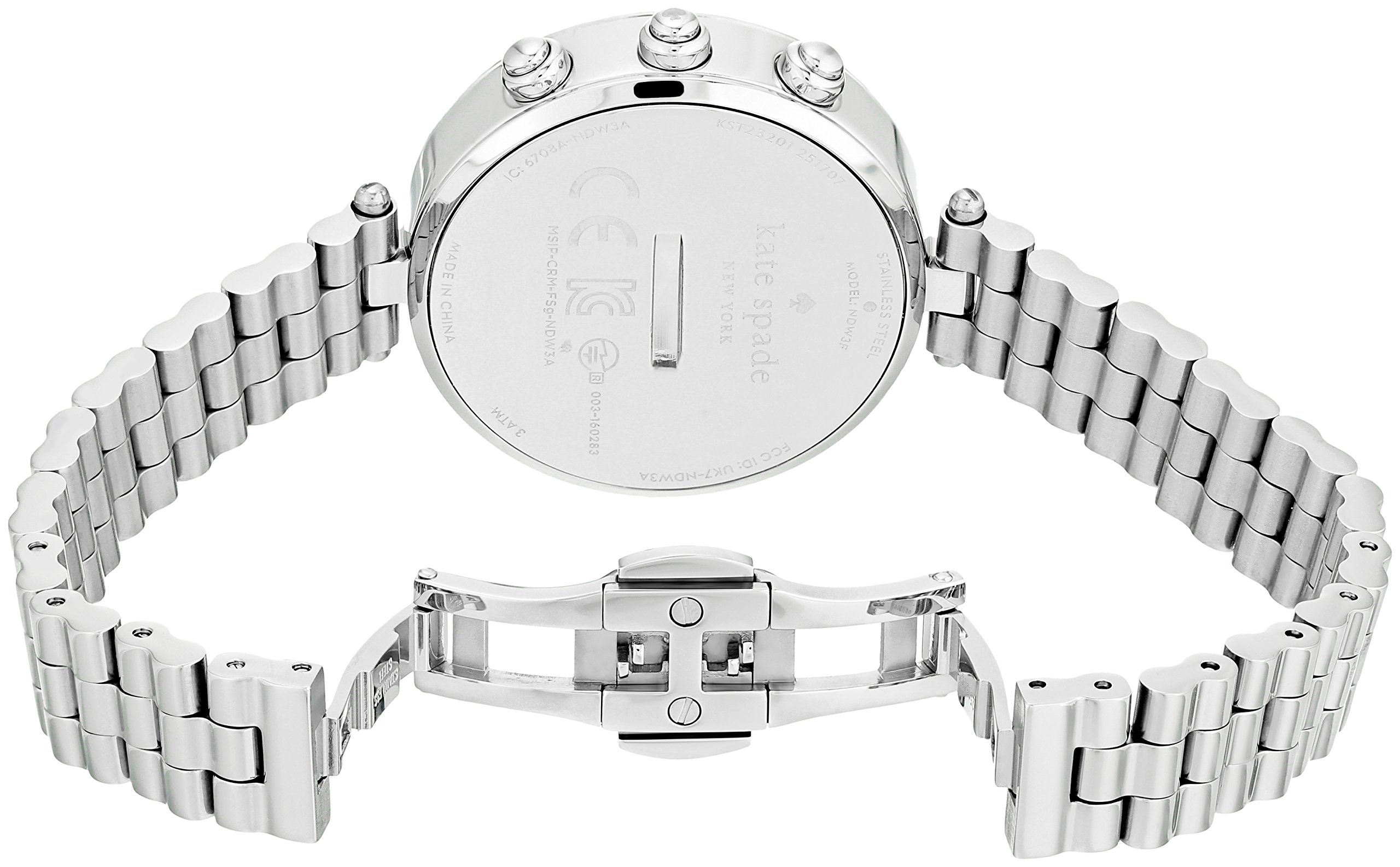 Kate Spade New York Women's KST23201 Holland Slim Hybrid Analog Display Quartz Silver Watch