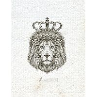 Sketch book: Lion cover (8.5 x 11) inches 110 pages, Blank Unlined Paper for Sketching, Drawing , Whiting , Journaling & Doodling (Lion sketchbook, ... Extra large (8.5 x 11) inches, 110 pages)