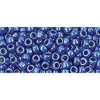 The Beadery 750V277 6 by 9mm Barrel Pony Bead in Dark Blue Pearl, 900-Piece
