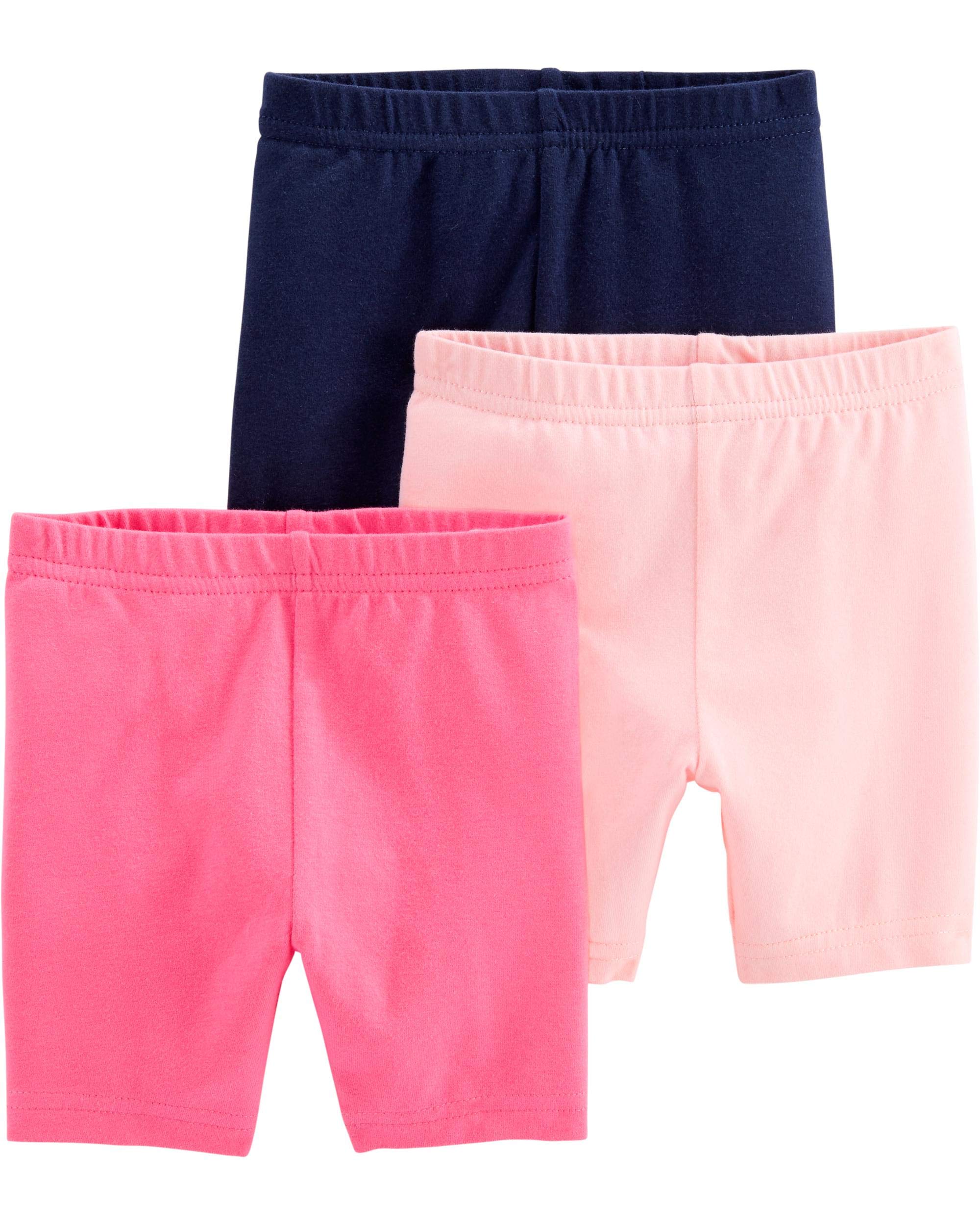 Simple Joys by Carter's Babies, Toddlers, and Girls' Bike Shorts, Pack of 3