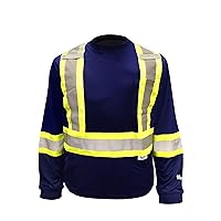 Viking Safety Hi-Vis UPF Cotton Lined Long Sleeve Shirt with 2