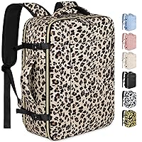 Travel Backpack for Women Men Waterproof Laptop Backpack Airlines Approved Carry On Backpack Bag Computer Bookbag for Business, Work, Traveling Fits 17 Inch Laptop(Leopard)