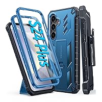 FNTCASE for Samsung Galaxy S24-Plus Case: S24plus Phone Case Drop Protection Rugged Belt-Clip Holster & Kickstand Military Grade Matte Textured Bumper TPU Shockproof Durable Protective Cover