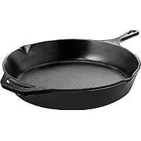 Saute Fry Pan - Chefs Pan, Pre-Seasoned Cast Iron Skillet - Frying Pan 12 Inch - Safe Grill Cookware for indoor & Outdoor Use - Cast Iron Pan (Black)