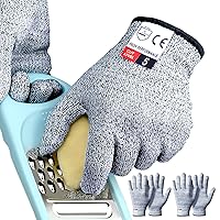 Cutting Gloves, 2 Pairs Cut Resistant Gloves, Cut Proof Gloves Kitchen, Cutting Gloves for Chef, Cut Gloves