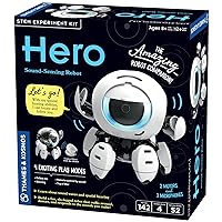 Thames & Kosmos Hero: Sound-Sensing Robot STEM Experiment Kit, Build a Robot That Reacts to Sounds, Explore Engineering, Sound Technology, Spatial Hearing, Quality Screen-Free, Educational Play
