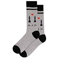 Hot Sox Men's Fun Wedding Groom Crew Socks-1 Pair Pack-Cool & Funny Husband Gifts