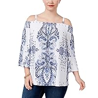 INC International Concepts Plus Size Off-The-Shoulder Top