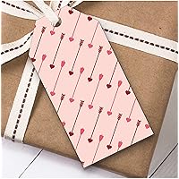 Shades of Red Multiple Arrows Diagonal Birthday Present Favor Gift Tags