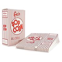 Snappy Popcorn 2-E Red and White Close Top Popcorn Boxes, 1 Oz, 500 Count