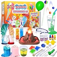 30+ Experiments Science Kits for Kids, Educational STEM Project Activities Toys Gifts for Boys Girls, Chemistry Set, Bouncy Ball, Volcano Eruption