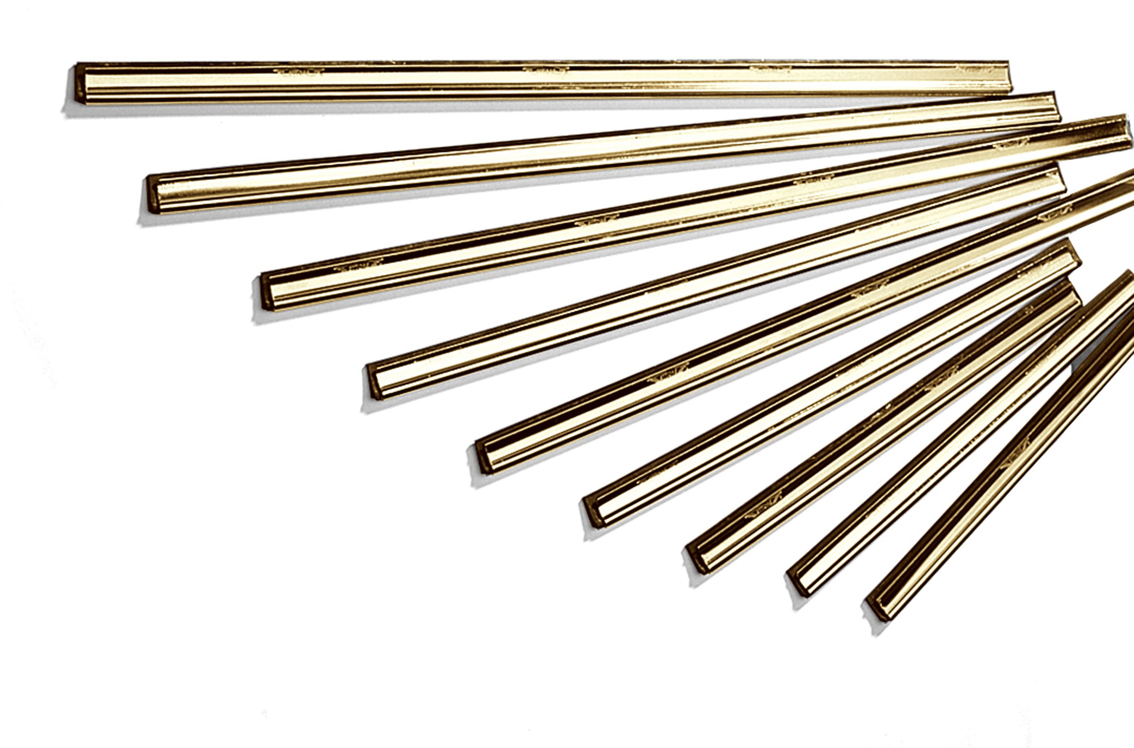 Ettore 1140 Master Brass Clipped Channel with Rubber, 16-inch (Pack of 12)