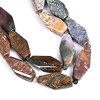 Natural Gemstone Rhombus Loose Beads, DIY Jewelry Making 1 Strand 15
