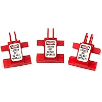 7111 RecycLockout Universal Double Breaker Lockout Device, 3 x 1 x 3 Inch, 3 Pack