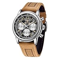 BENYAR Men's Watch,Dress Wrist Watches,Waterproof Chronograph Business Quartz Watch for Men