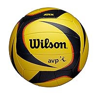 WILSON AVP Arx Game Volleyball - Official Size, Yellow/Black
