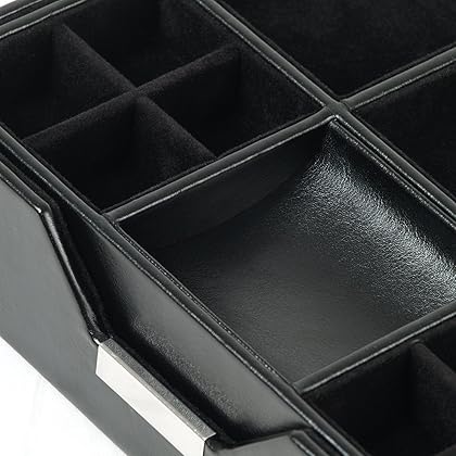 WOLF 290302 Heritage Set of 2 Valet Trays, Black