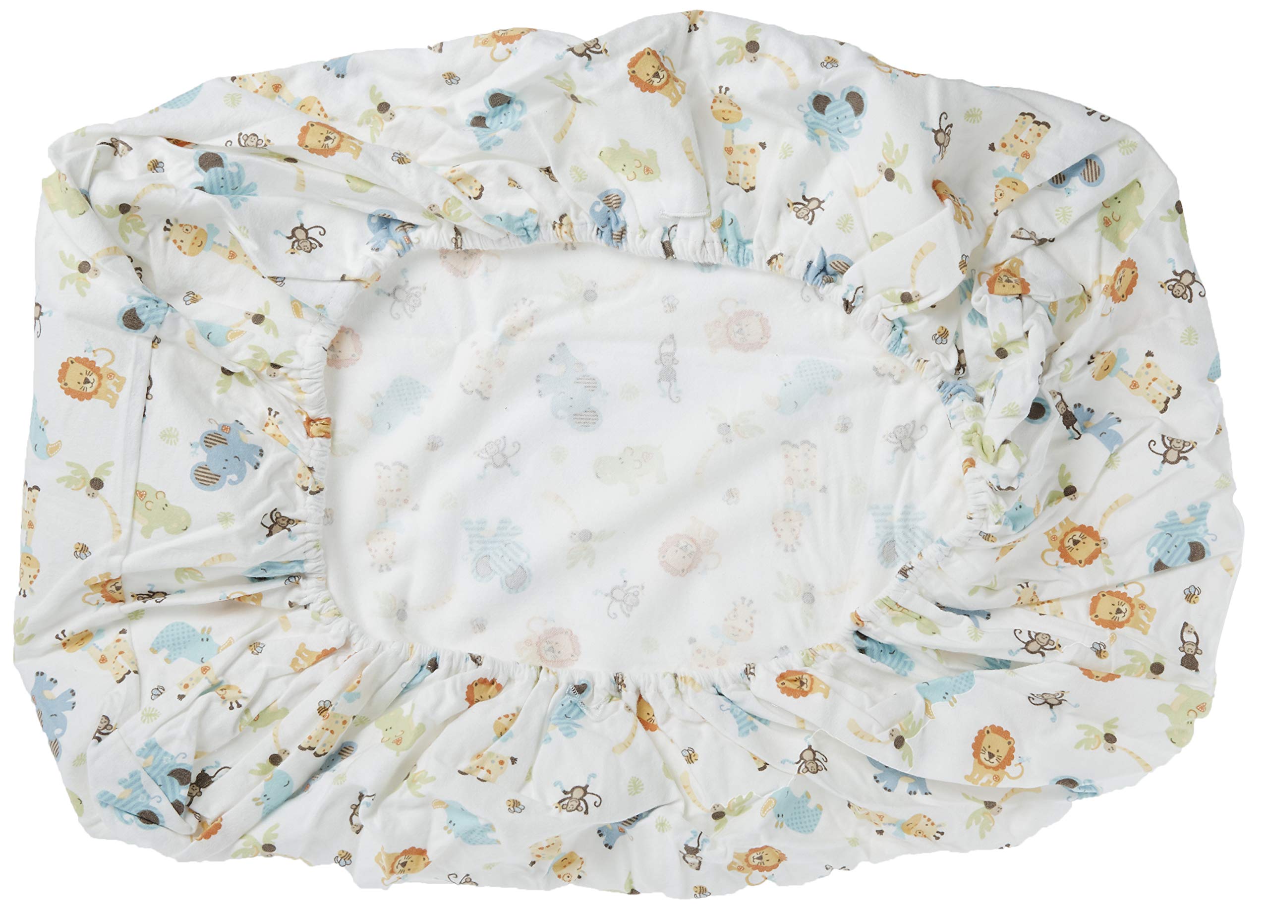 Trend Lab Jungle Friends Deluxe Flannel Changing Pad Cover, 32x16 Inch (Pack of 1)