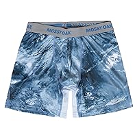 Mossy Oak Fishing Mens Boxer Briefs, Quick Dry & Anti Chafing Underwear