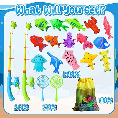 Mua TOY Life Magnetic Fishing Game for Kids 1 3 5 with 2 Toddler Fishing  Poles 2-3 Years Old Magnetic Fishing Toys for Toddlers Magnetic Baby  Fishing Pole Pool Water Fish Toys