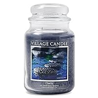 Village Candle Clarity (Traditions Collection), Large Glass Apothecary Jar, Scented Candle, 21.25 Oz