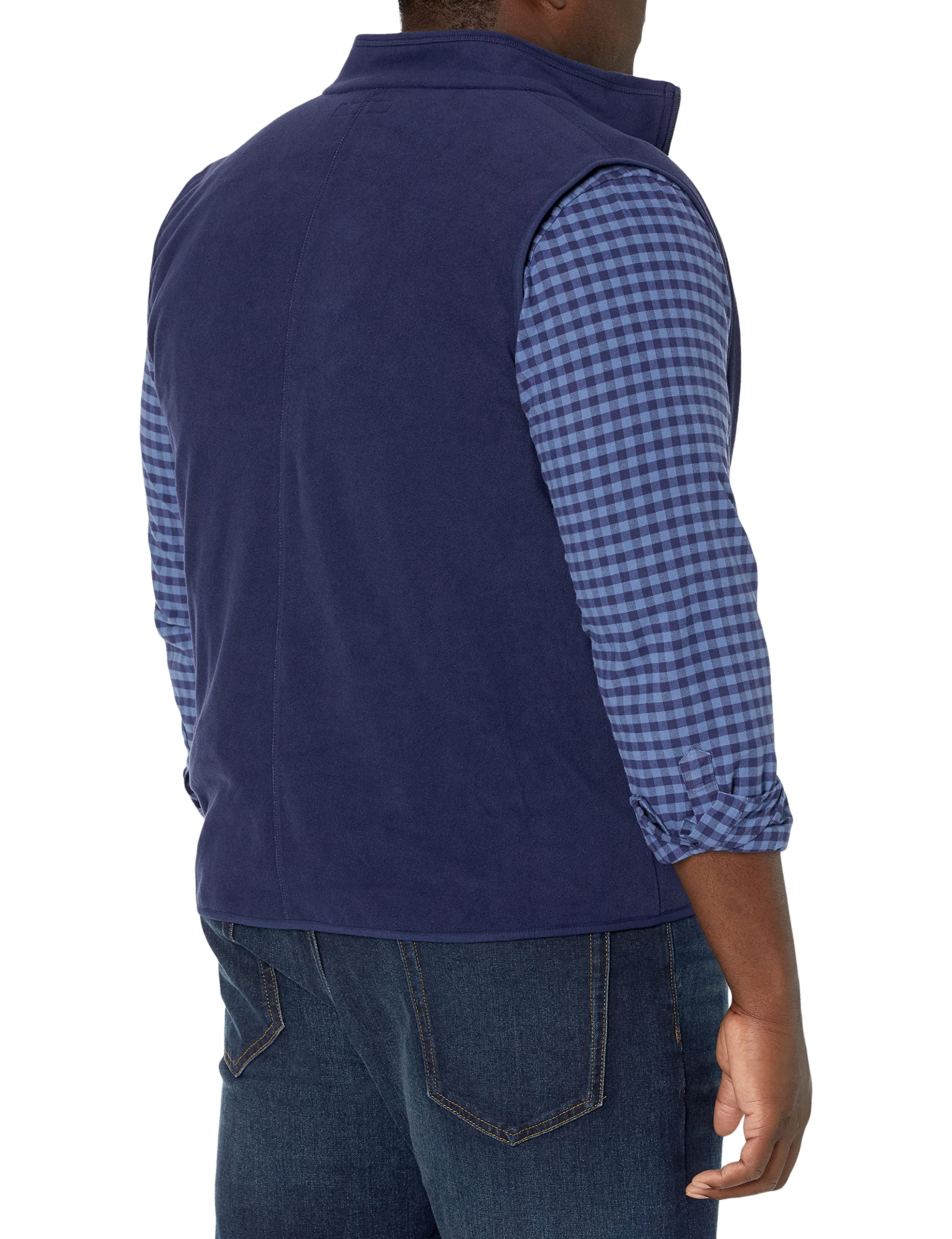 Amazon Essentials Men's Full-Zip Polar Fleece Vest (Available in Big & Tall)