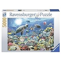 Ravensburger Beneath The Sea 5000 Piece Jigsaw Puzzle for Adults - 17426 - Handcrafted Tooling, Durable Blueboard, Every Piece Fits Together Perfectly