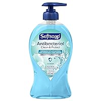 Softsoap Antibacterial Liquid Hand Soap Pump, Clean & Protect, Cool Splash - 11.25 Fl. Oz
