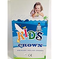 1 Box(48pcs) Dental Stainless Steel Primary Molar Pediatric Kids Crown 48 Sizes