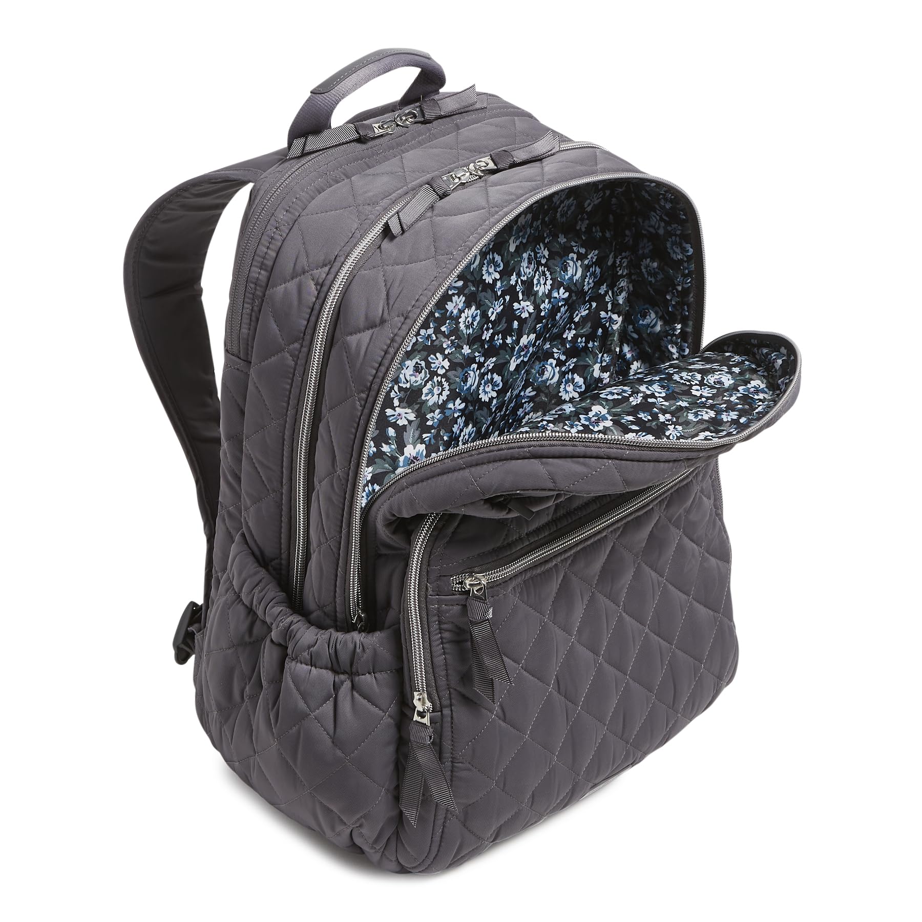 Vera Bradley Women's, Performance Twill Xl Campus Backpack, Shadow Gray, One Size