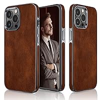 LOHASIC Compatible with iPhone 13 Pro Case, Premium Leather Slim Luxury Business Classic Protective Shockproof Soft Grip Back Cover Men Women Cases for iPhone 13 Pro 6.1