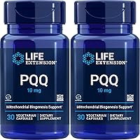 Life Extension PQQ Caps with PQQ 10 mg, 30 Vcaps (2 Pack)