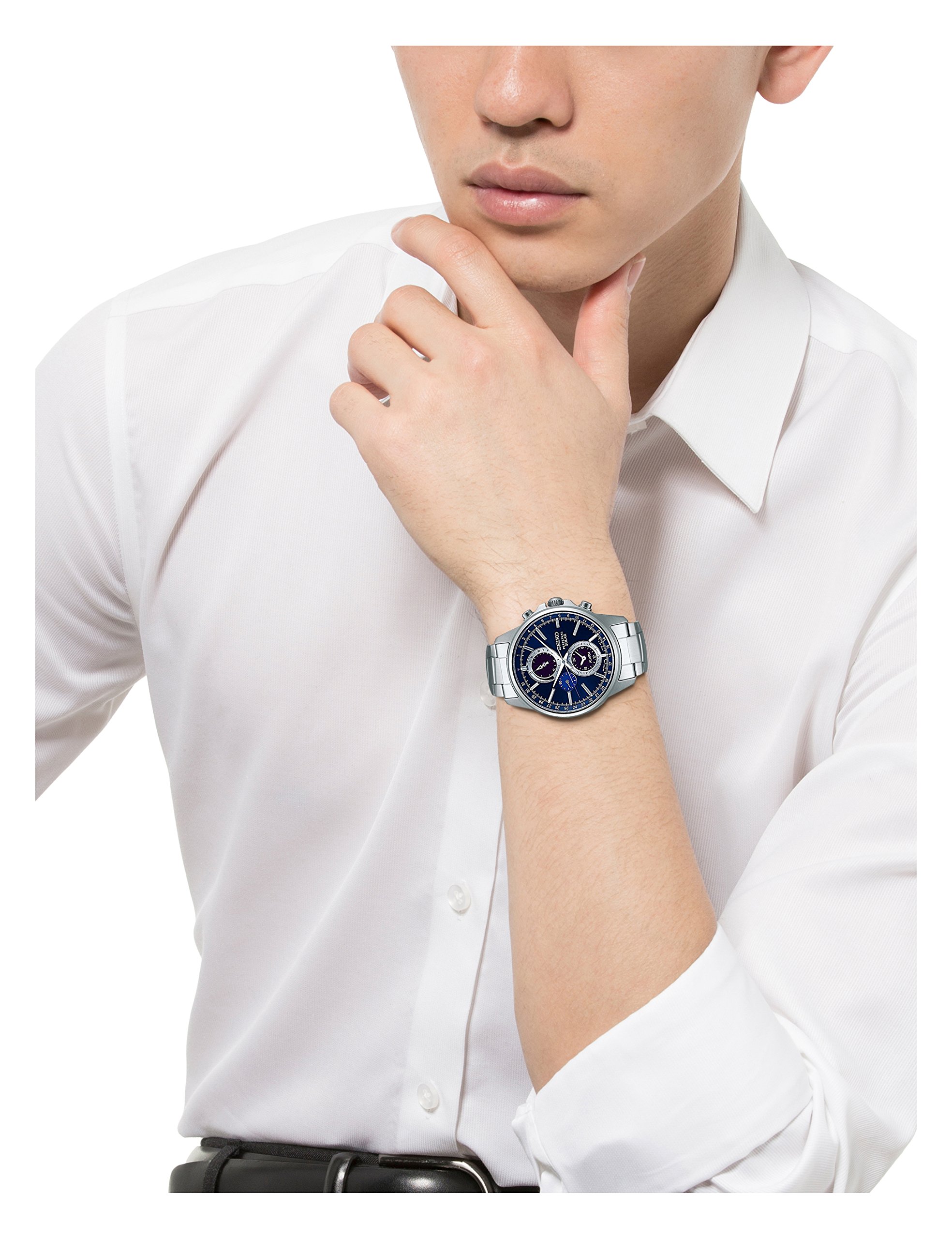 Buy Seiko Watch SBPJ003 Men's Selection Solar Chronograph Sapphire