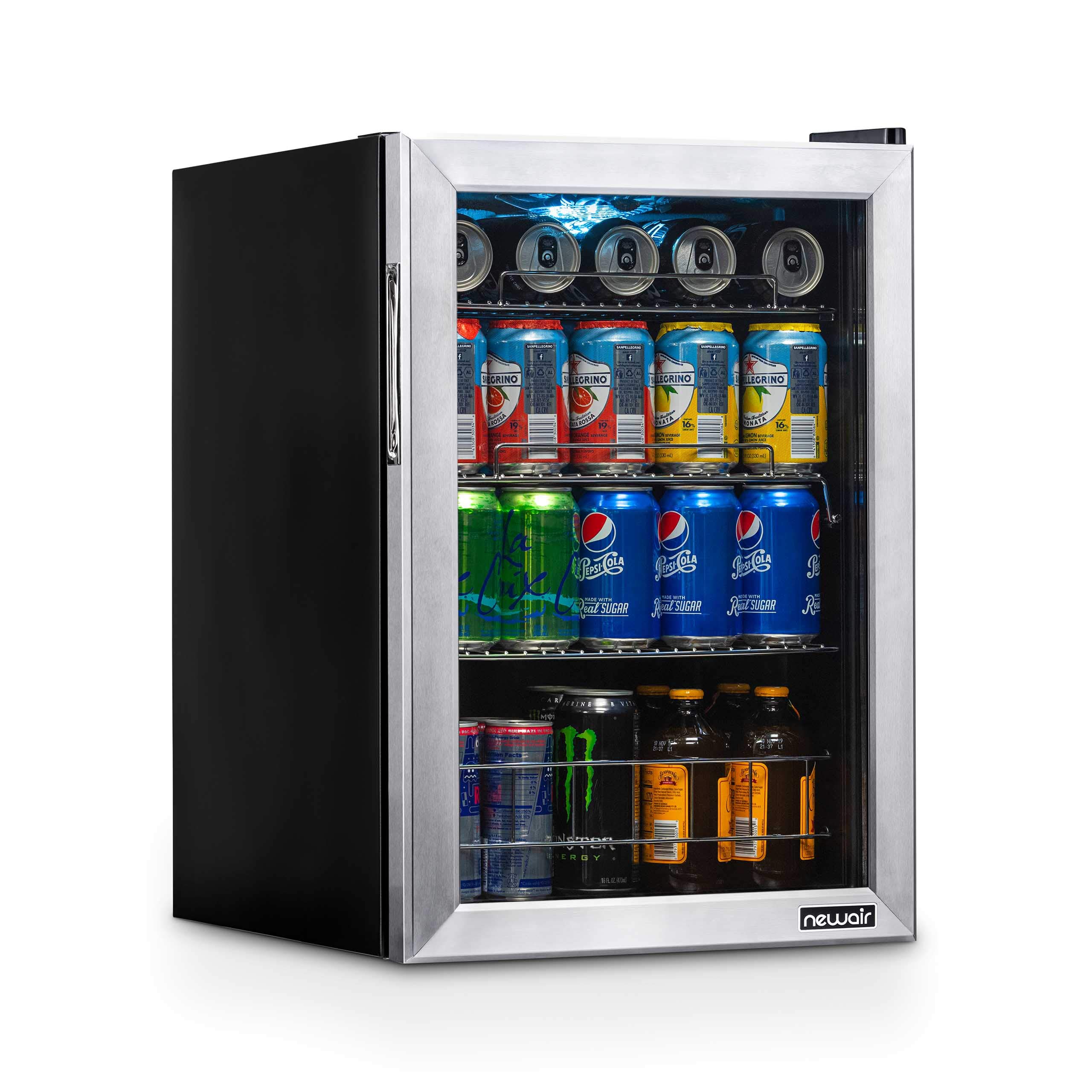 Mua NewAir Beverage Refrigerator Cooler with 90 Can Capacity - Mini Bar  Beer Fridge with Right Hinge Glass Door - Cools to 34F - AB-850 - Stainless  Steel trên Amazon Mỹ chính hãng 2023 | Giaonhan247
