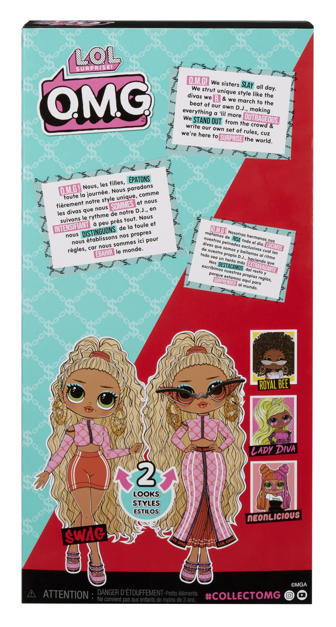 LOL Surprise OMG Swag Fashion Doll with Multiple Surprises Including Transforming Fashions and Fabulous Accessories – Great Gift for Kids Ages 4+