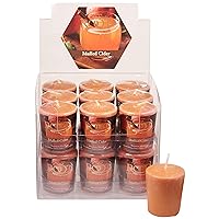 20-Hour Scented Beeswax Blend Votive Candles, 18-Count, Mulled Cider
