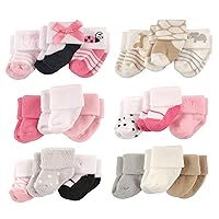 Luvable Friends Unisex Baby Cotton Terry Socks Bundle