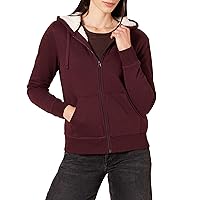 Amazon Essentials Women's Sherpa-Lined Fleece Full-Zip Hooded Jacket (Available in Plus Size)