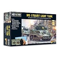 Bolt Action M5 Stuart Light Tank 1:56 WWII Military Table Top Wargaming Plastic Model Kit 402011303
