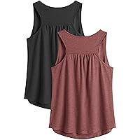 PINSPARK Workout Tank Tops for Women Racerback Loose Fit Yoga Top Sleeveless Gym Shirt Running Athletic Tanks Pack S-3XL