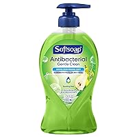 Softsoap Antibacterial Liquid Hand Soap Pump Gentle Clean Sparkling, Pear, 11.25 Fl Oz