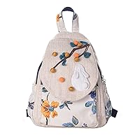 women casual boho woven medium canvas prime travel laptop backpack hippie embroidered vintage backpack Fruitful