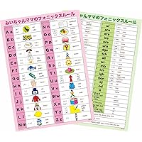 Pasted to A3 Size Bath MII-chan Mama of Phonics Rules Table 2 Disc