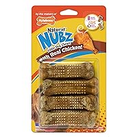 Nylabone Nubz Chicken Dog Treats I All Natural Edible Chew Treats for Dogs l Made in USA l 8 Pack Small - Up to 25 lbs.